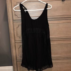 Black Volcom Lace Romper